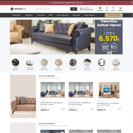 Mobilya Satış E-Ticaret Konsepti