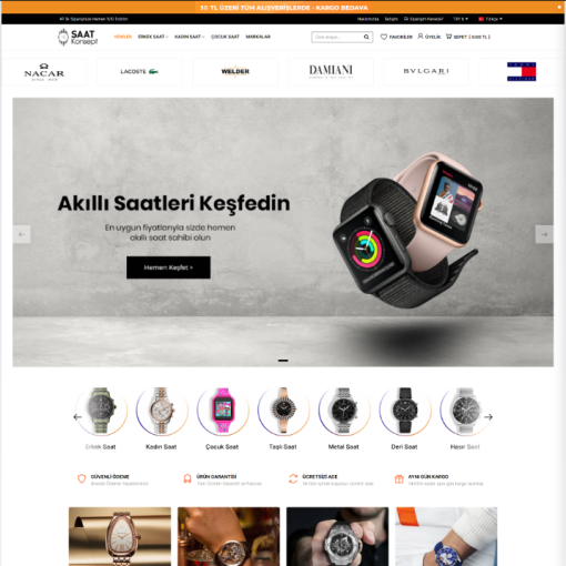 Saat & Aksesuar E-Ticaret Konsepti #1