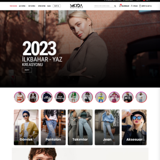 Giyim & Moda E-Ticaret Konsepti #6
