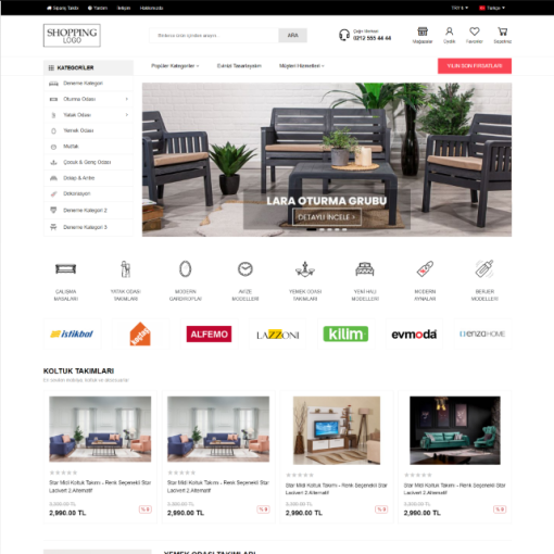 Mobilya Satış E-Ticaret Konsepti #3