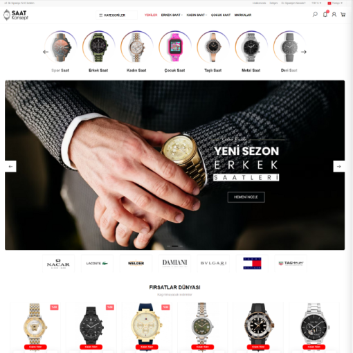 Saat & Aksesuar E-Ticaret Konsepti #2